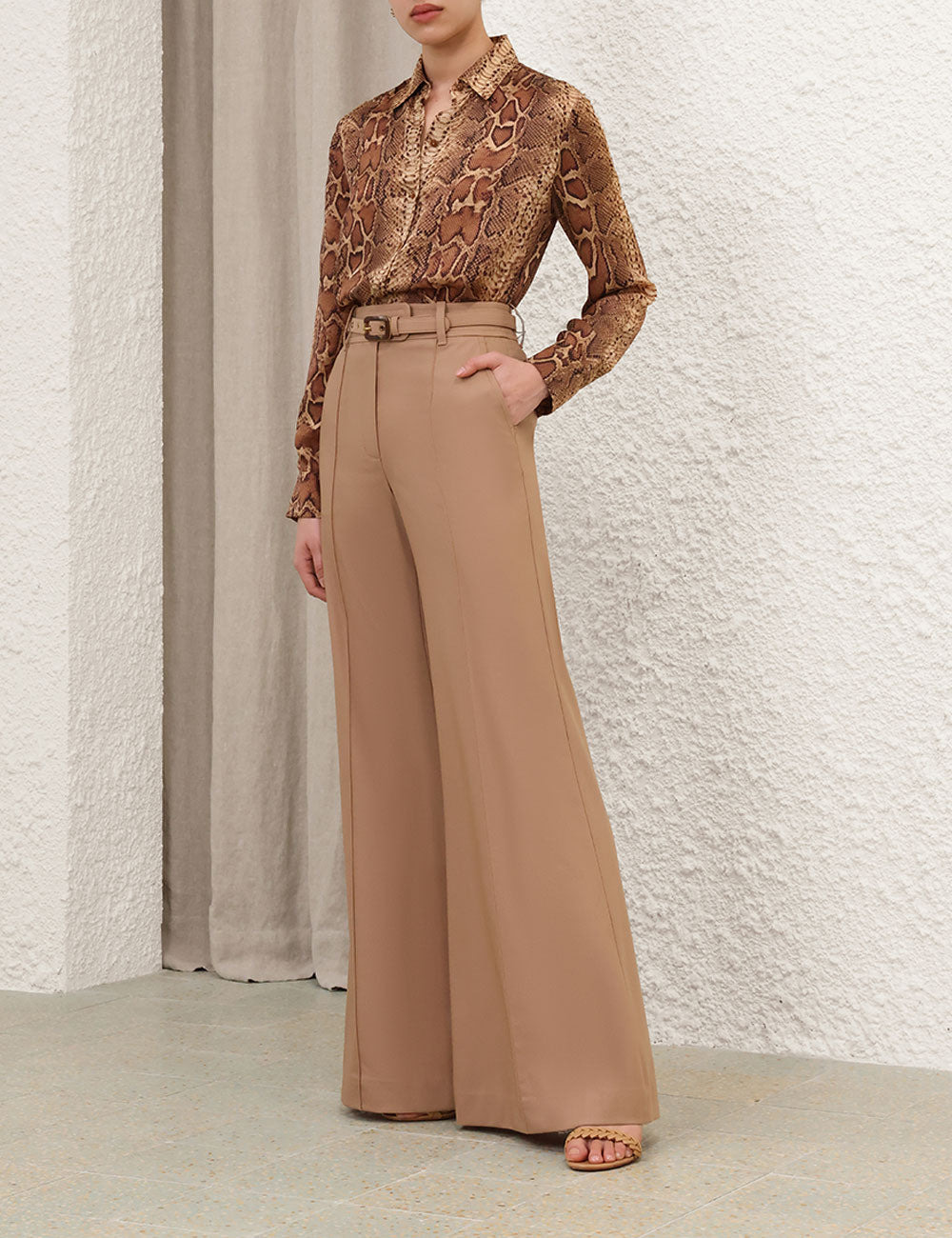 Hypnotic Stretch Wool Flare - 3