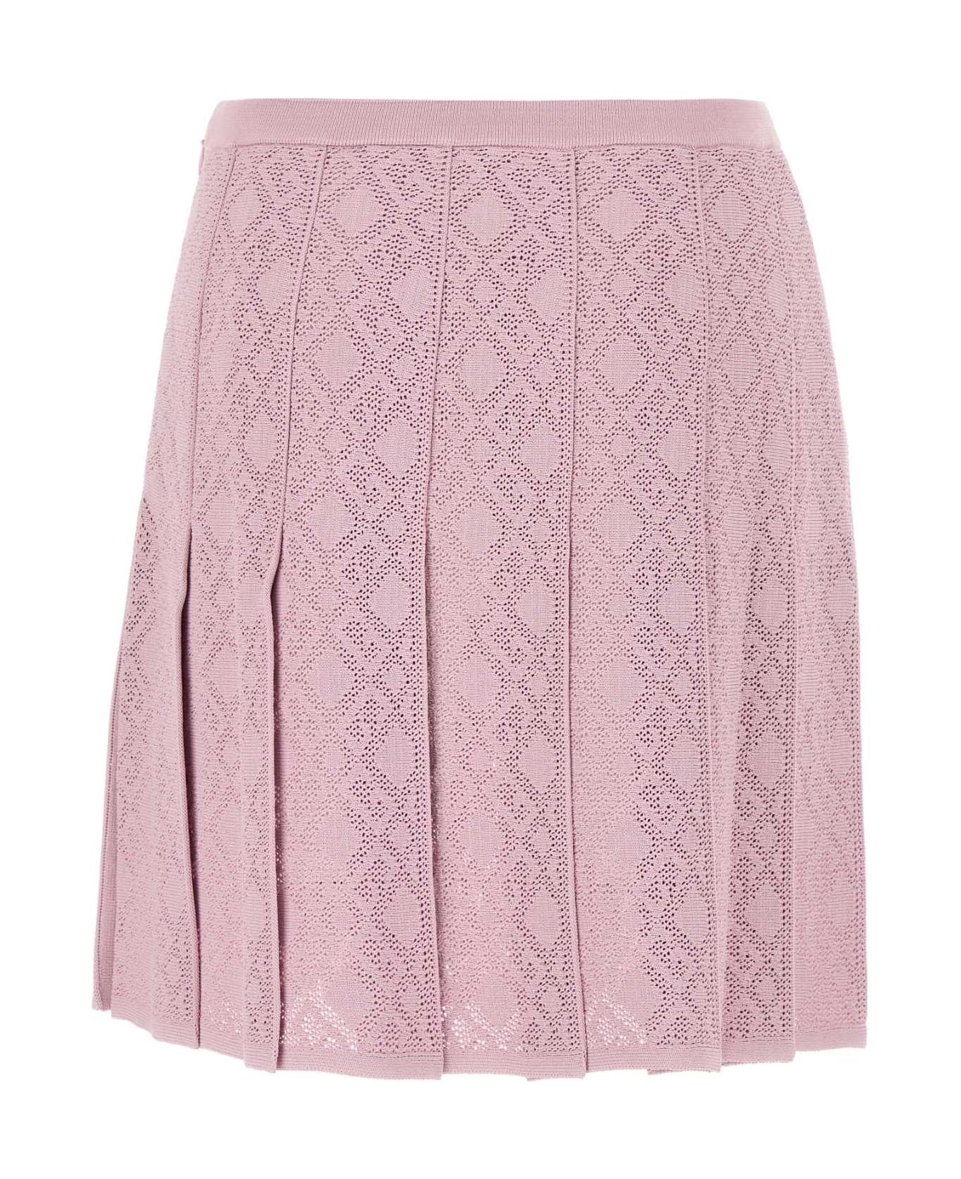 Pink Viscose Blend Skirt - 2