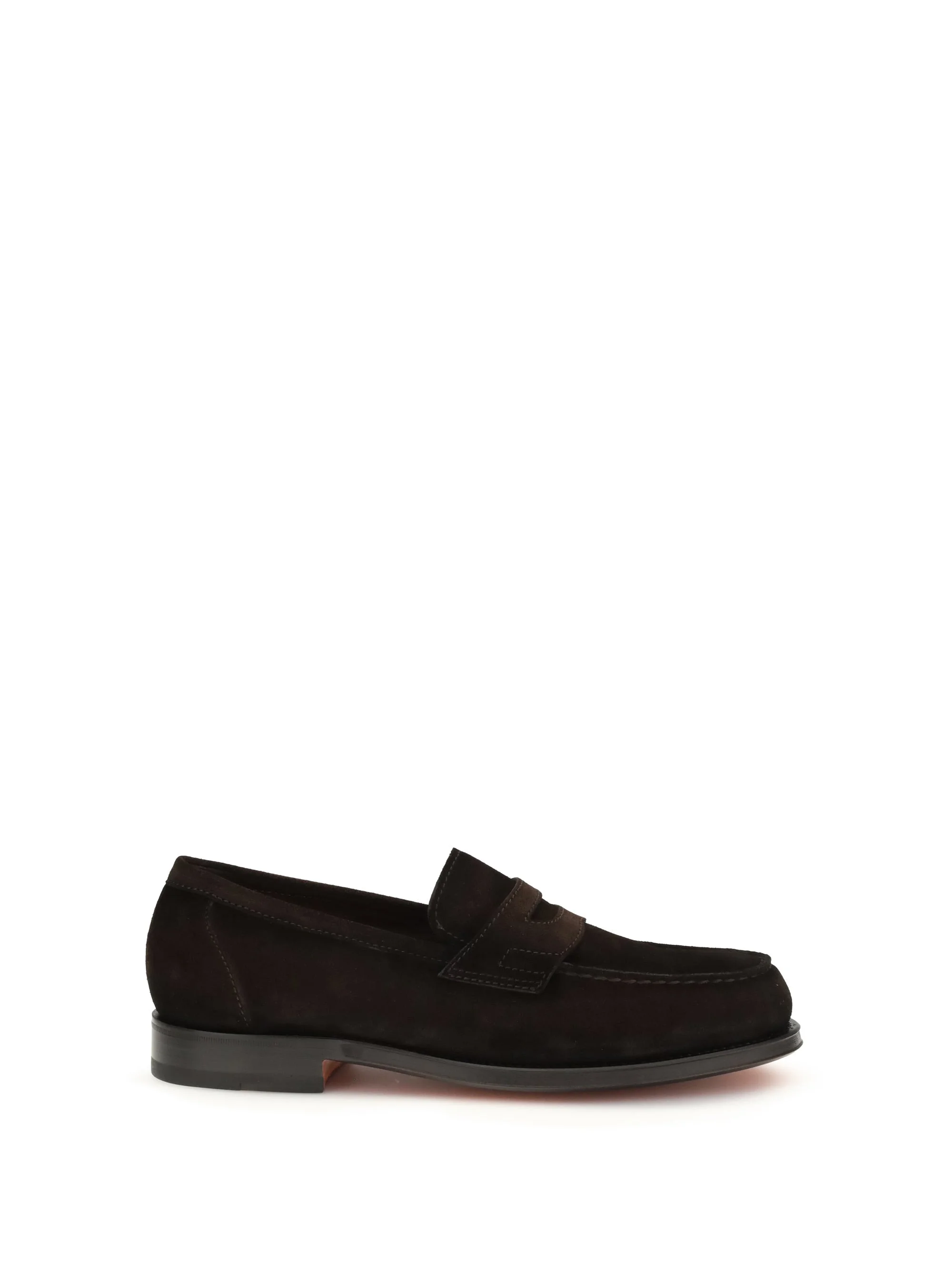 Santoni Men Suede Loafer - 1
