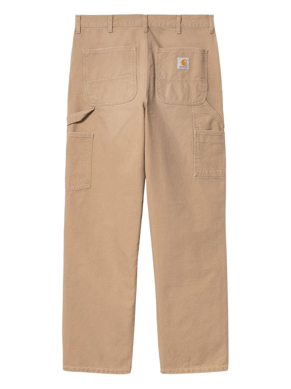 patch-detail cotton trousers - 3