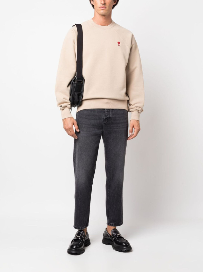 AMI Paris mid-rise cropped jeans outlook
