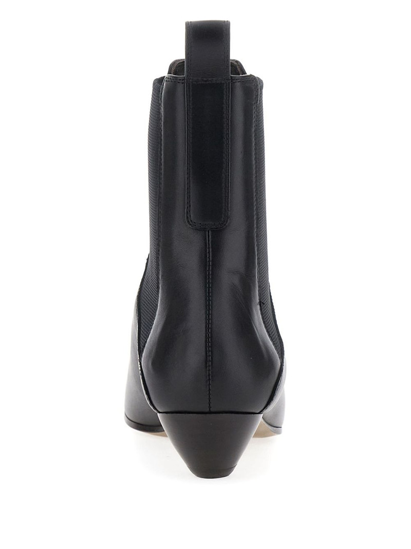 Allegra elasticated-panel pointed-toe boots 4