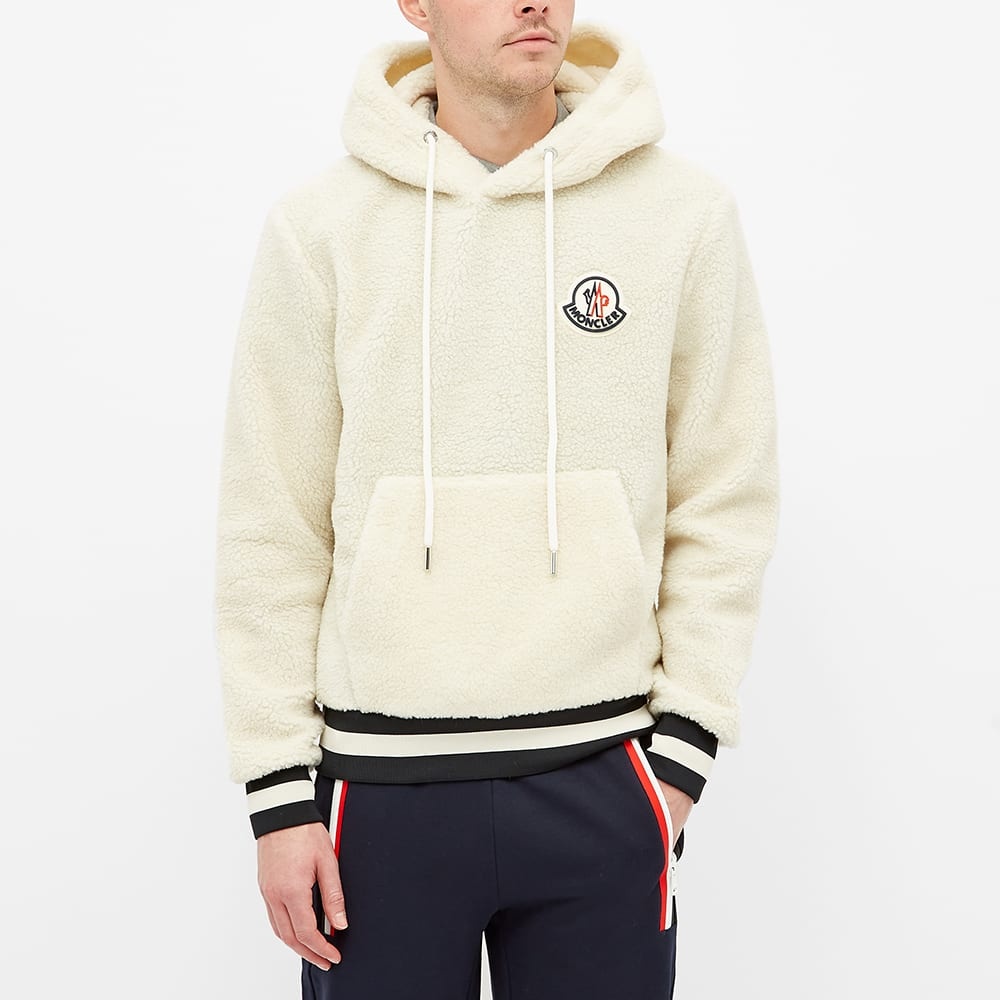 Moncler Patch Logo Polar Fleece Popover Hoody - 4