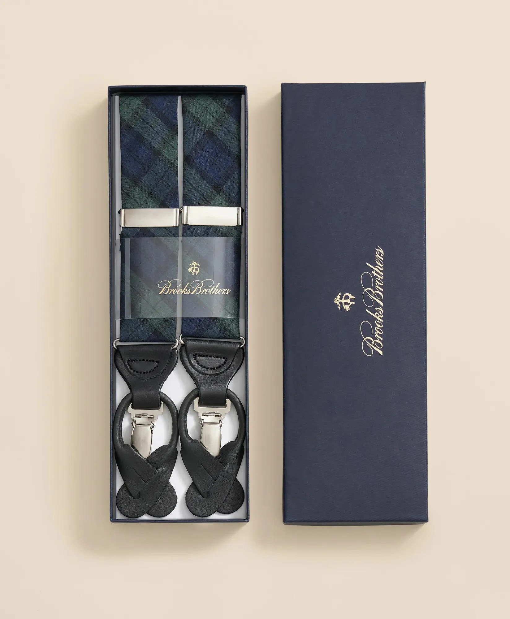 Black Watch Tartan Suspenders - 1