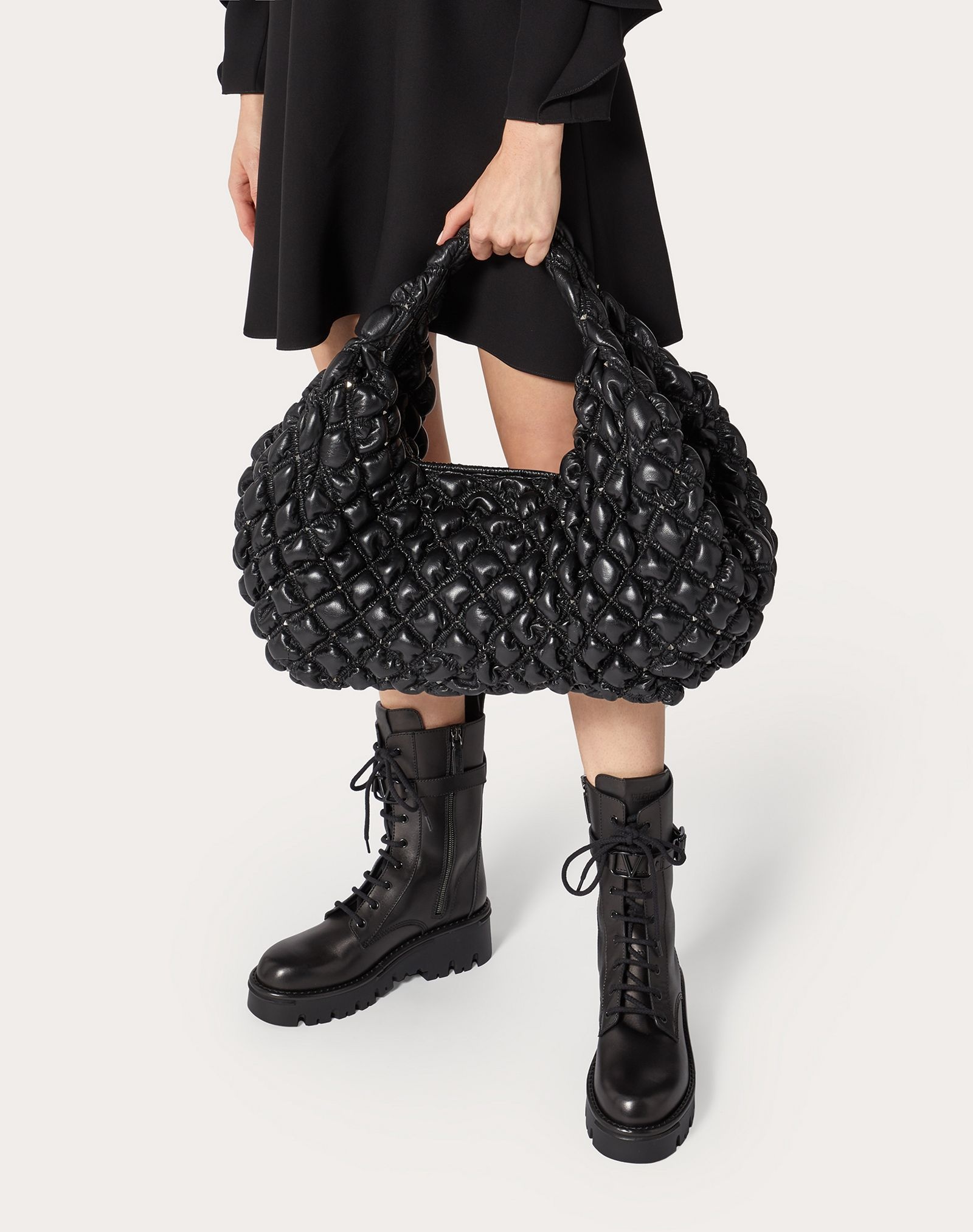 Medium Nappa SpikeMe Hobo Bag - 6