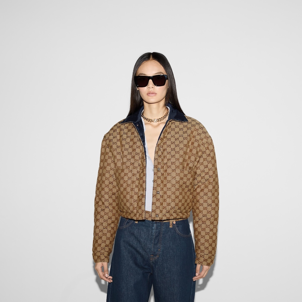 Reversible gabardine nylon jacket - 7