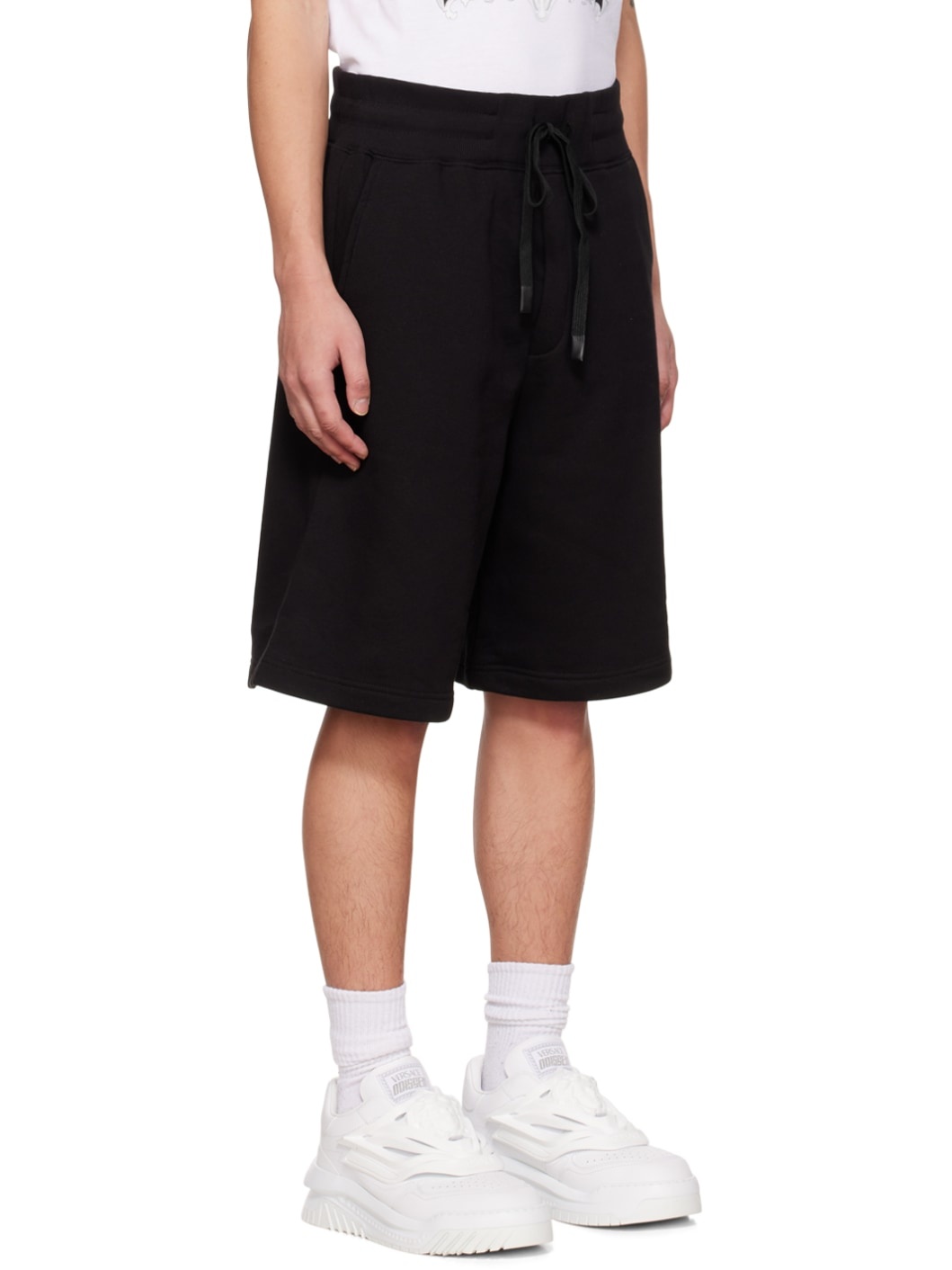 Black Drawstring Shorts - 2
