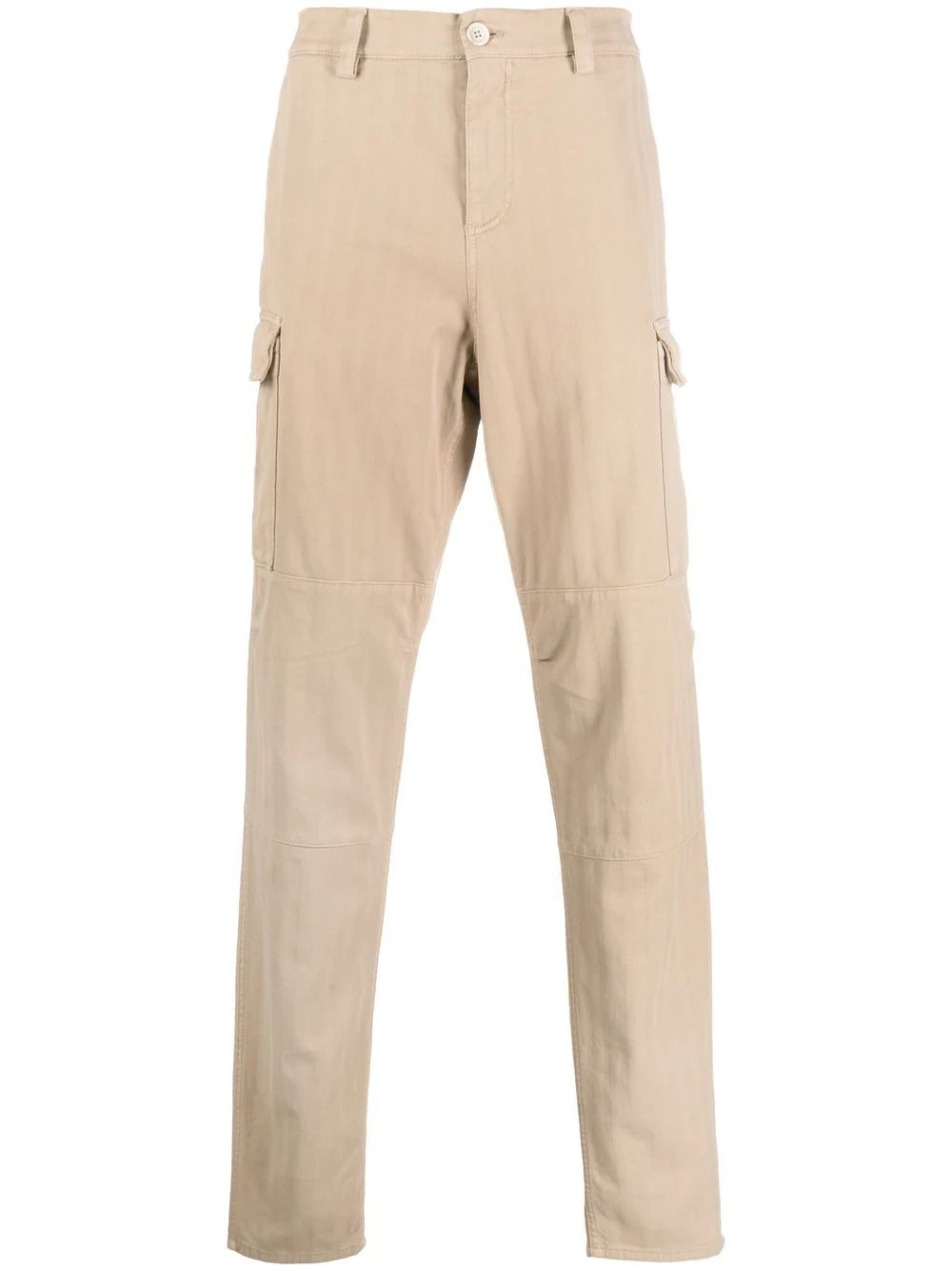 straight-leg cargo chinos - 1