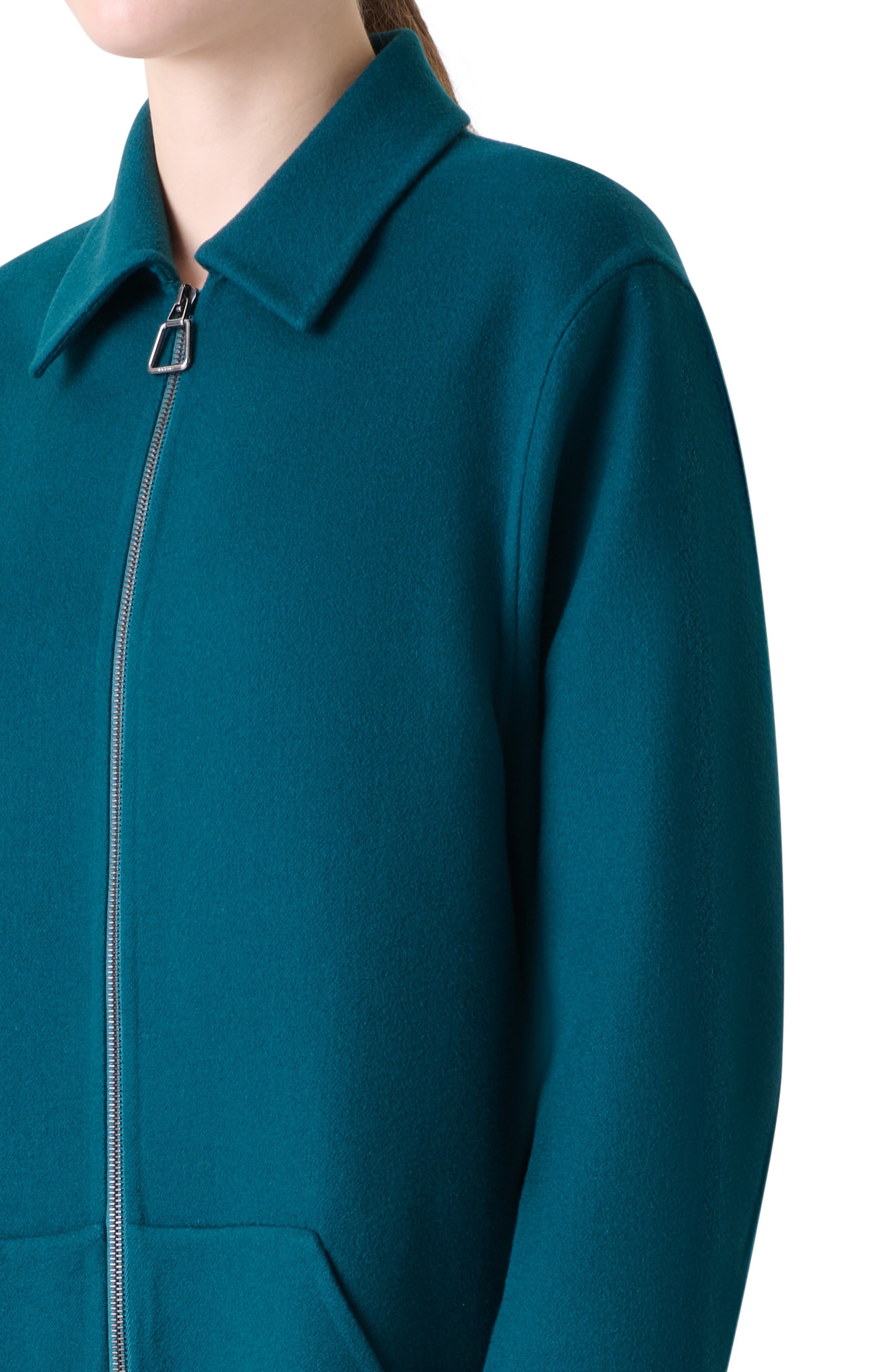 Akris Fabiola Cashmere Coat in River Green at Nordstrom - 4