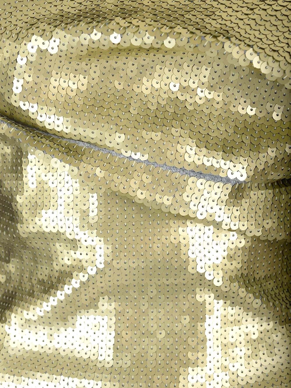 One-Sleeved Top With Sequins Tops Yellow - 4
