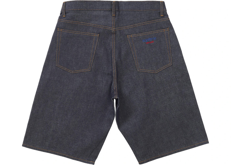 Supreme Supreme Rigid Baggy Selvedge Denim Short (SS25) Rigid Indigo outlook