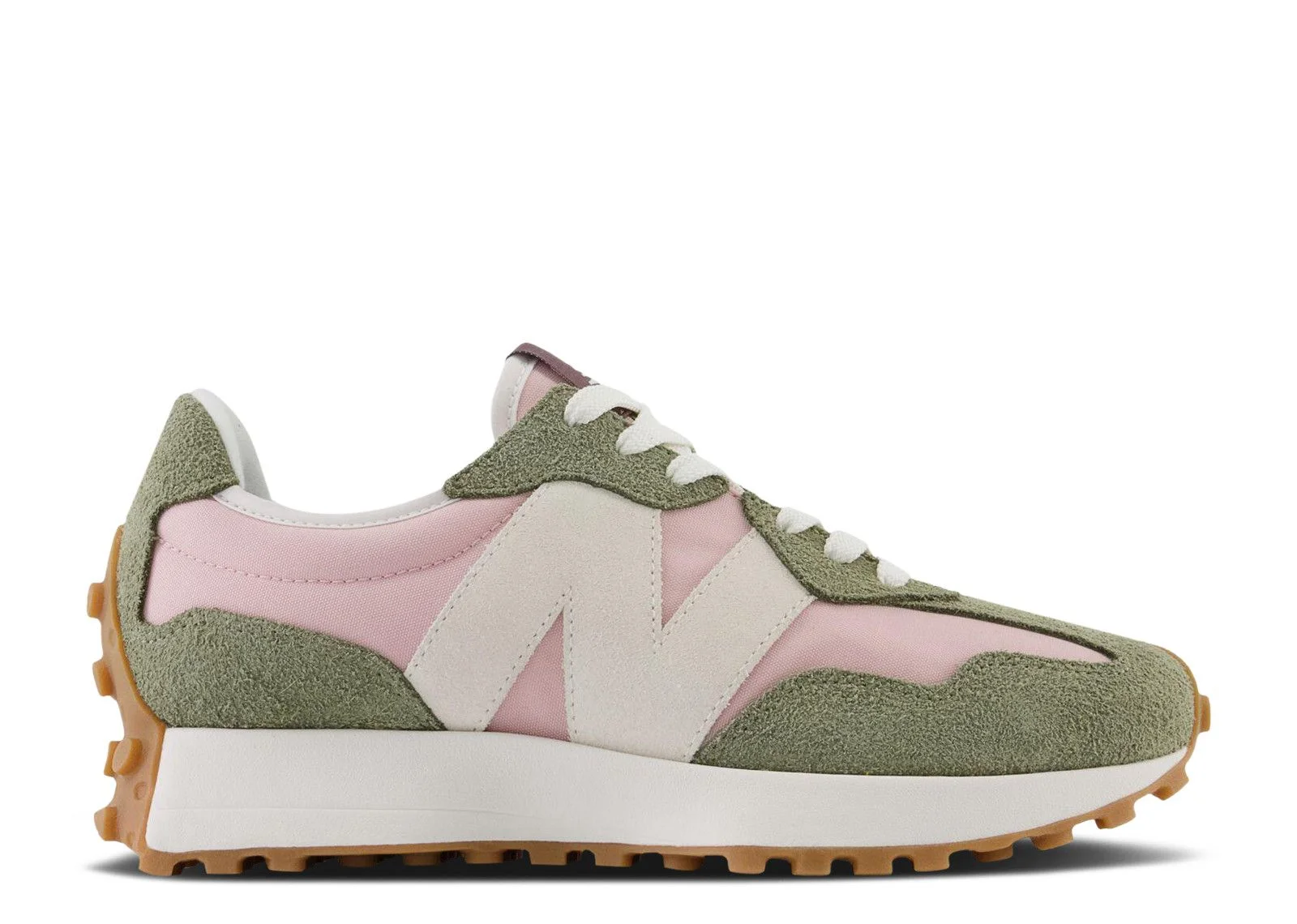 NEW BALANCE WMNS 327 'DARK OLIVINE LICORICE' - 1