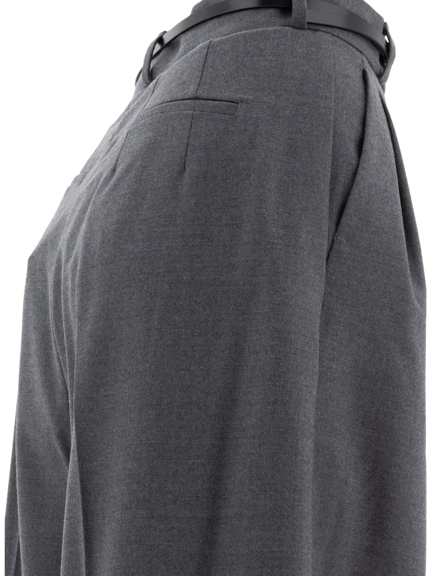 Max Mara Sportmax - Max Mara Sportmax Oversized Stretch Wool Trousers - 4