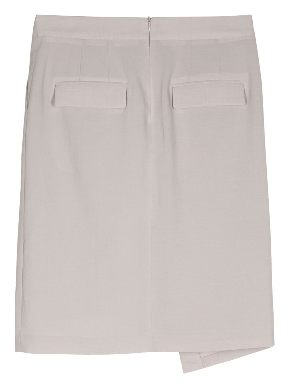 asymmetric wraped skirt - 2