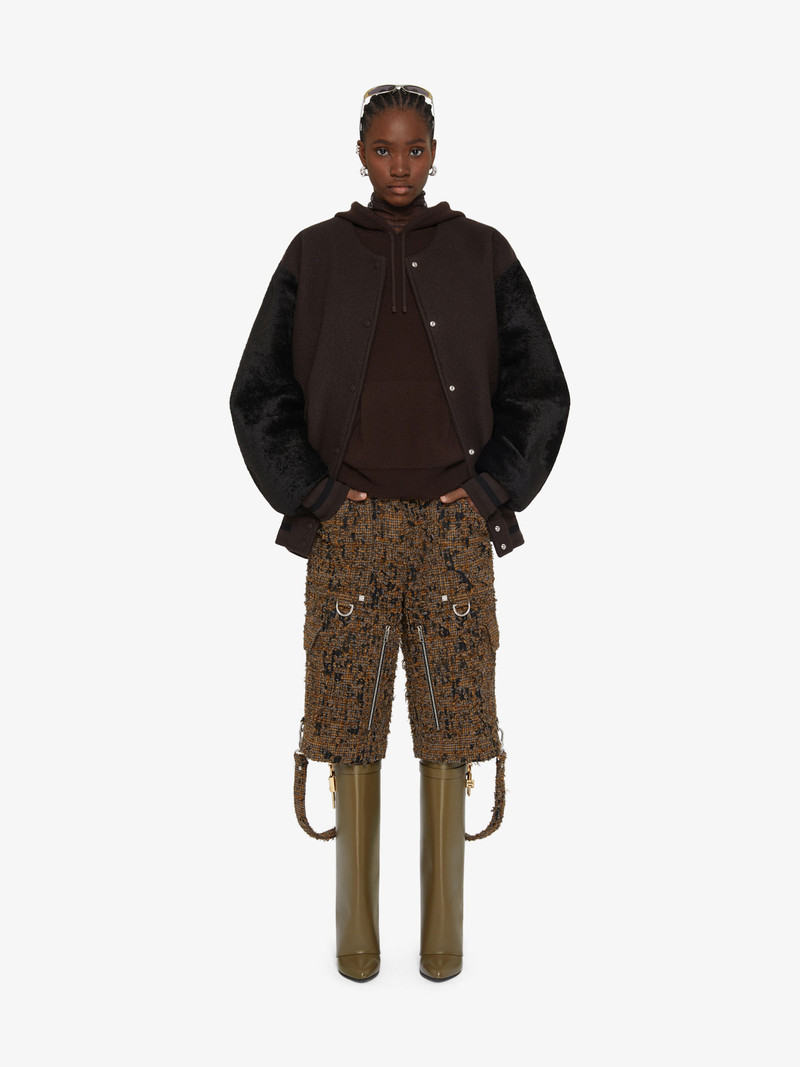 Givenchy OVERSIZED VARSITY JACKET IN WOOL AND SHEARLING outlook