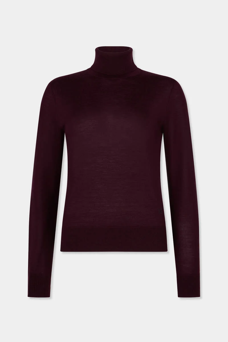 D2 UPSIDE DOWN TURTLENECK PULLOVER - 1