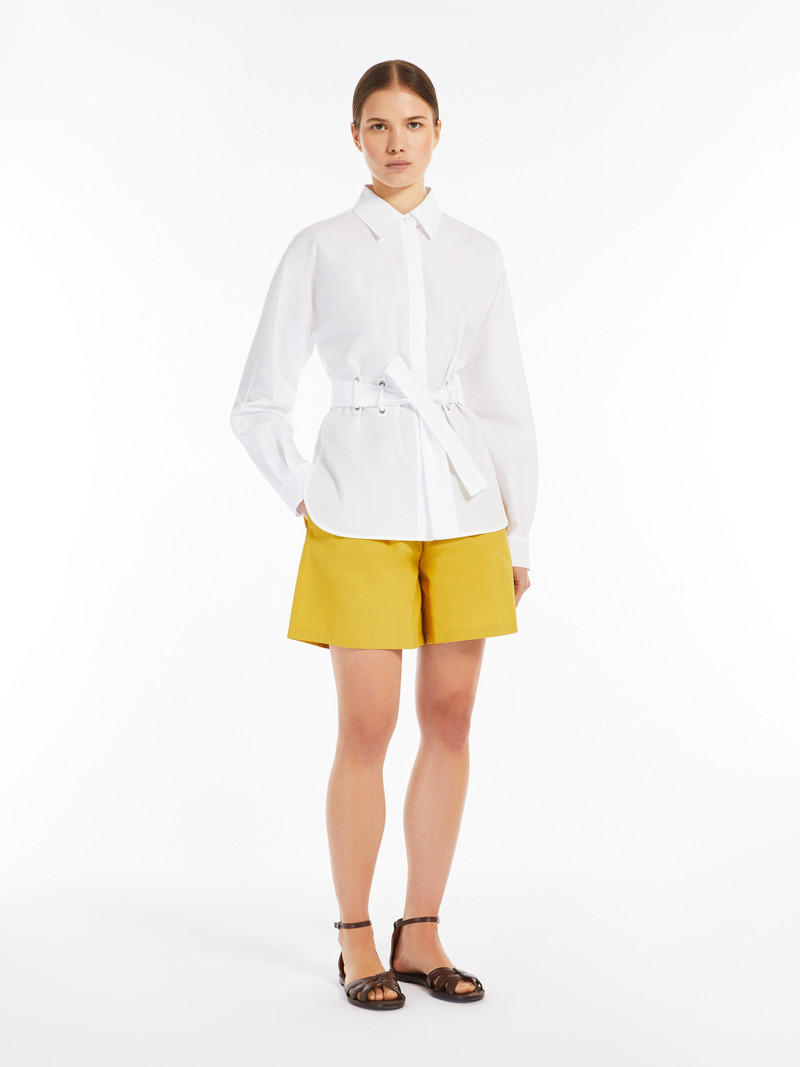 Max Mara JUGLAS Poplin shirt with belt outlook
