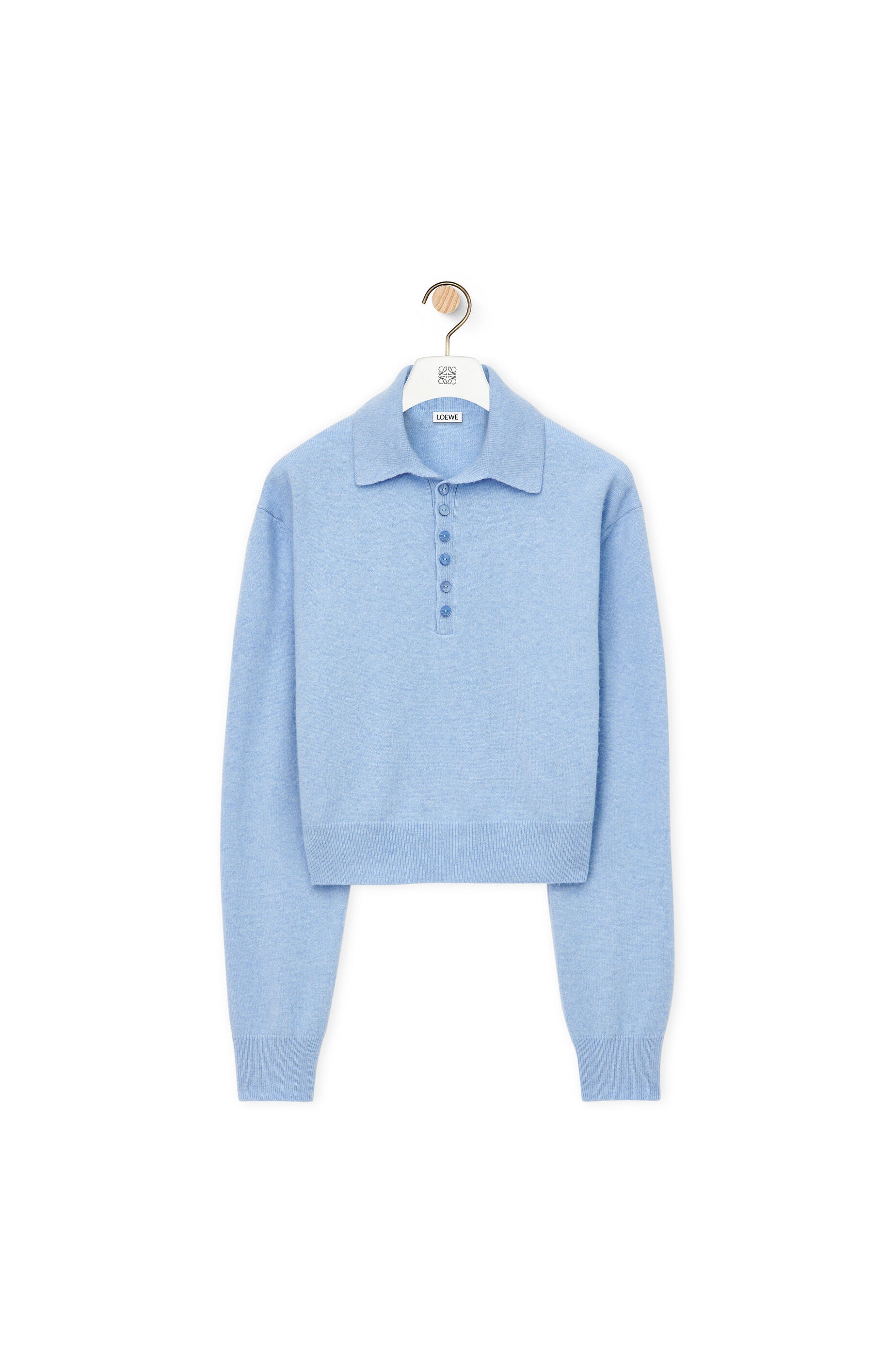 Polo sweater in cashmere - 1