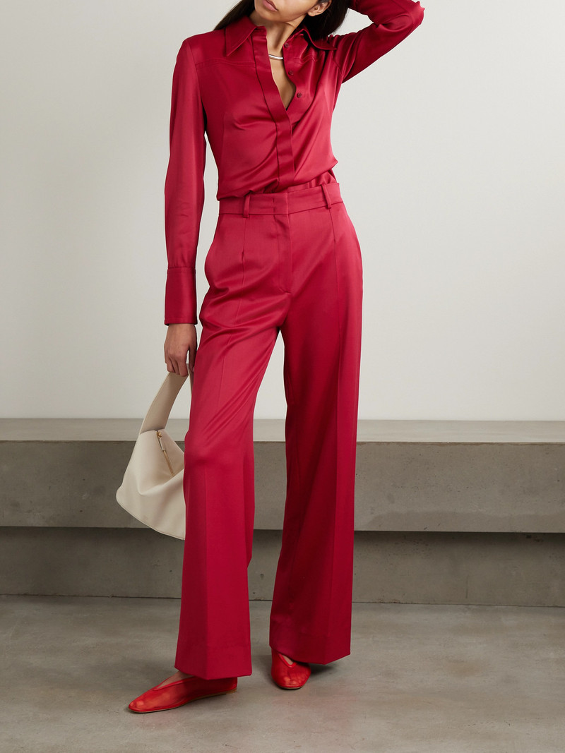 Another Tomorrow Wool-blend Wide-leg Pants outlook