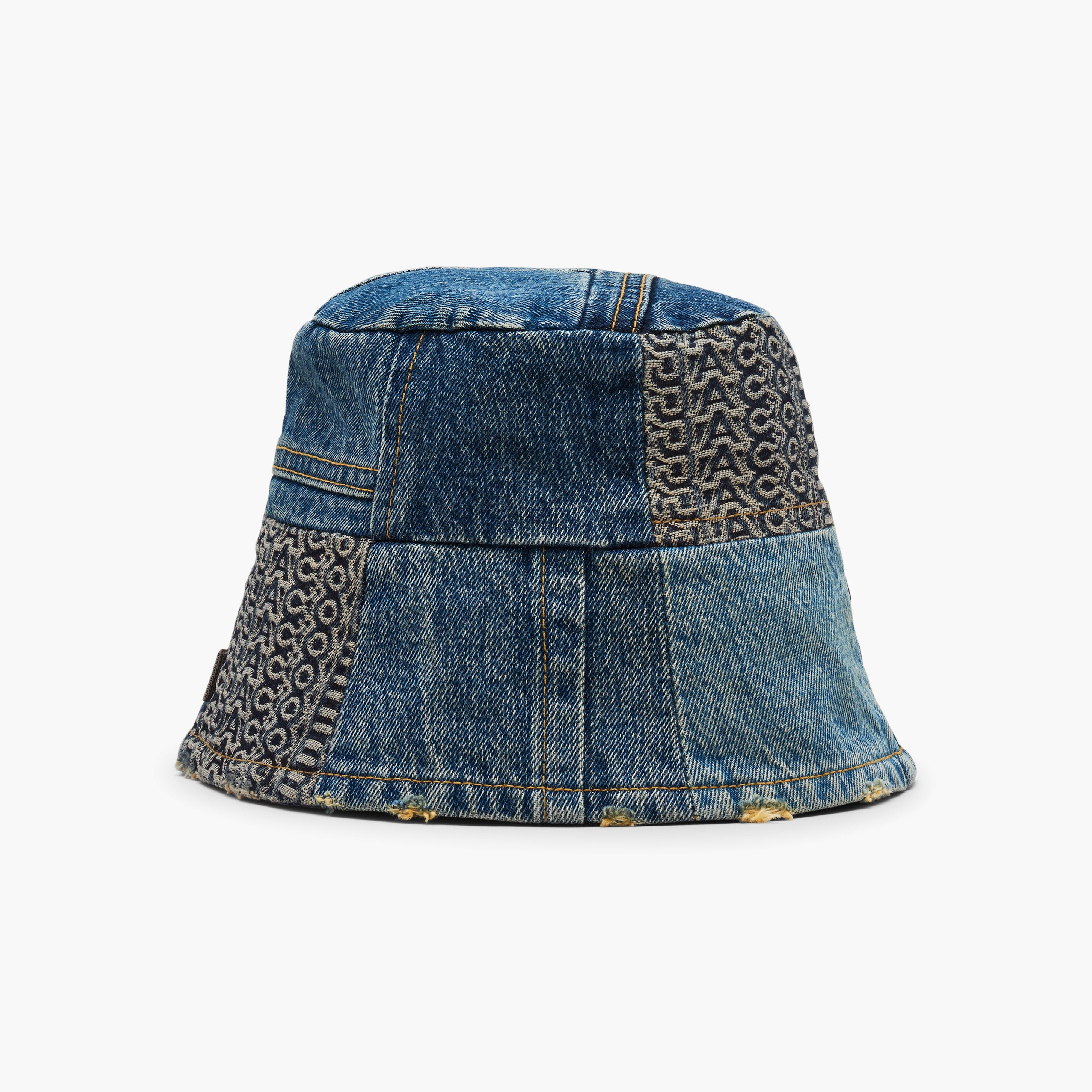 PATCHWORK DENIM BUCKET HAT - 1