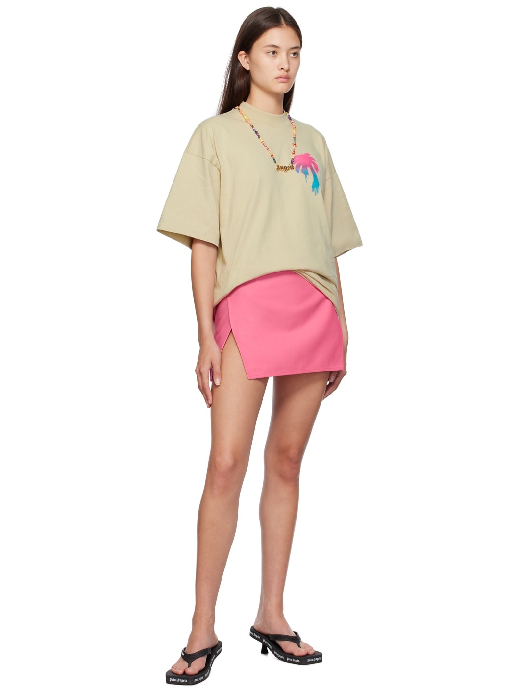Pink Track Miniskirt - 4