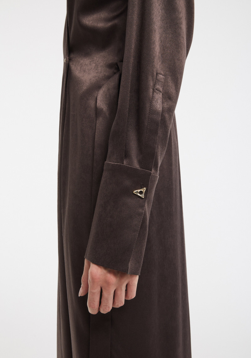 FARA Satin wrap maxi dress 4