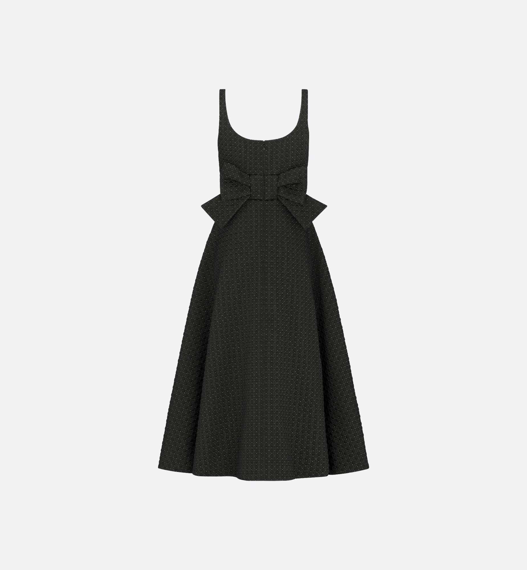 Mid-Length Microcannage Flared Dress - 2