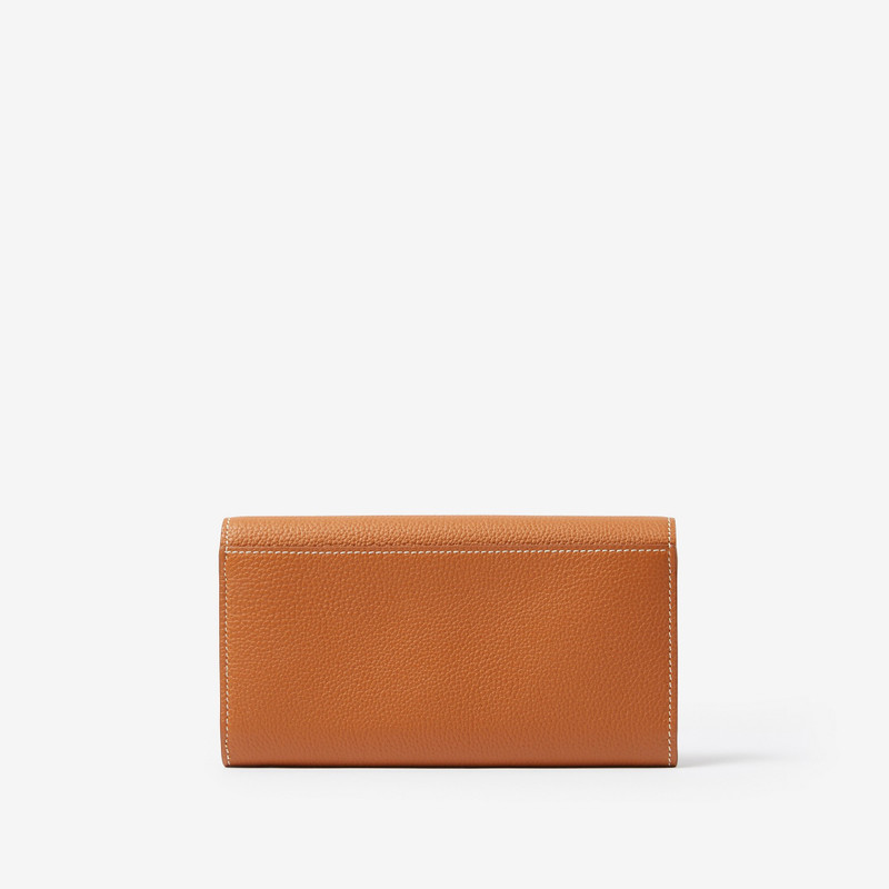 Monogram Motif Grainy Leather Continental Wallet 3