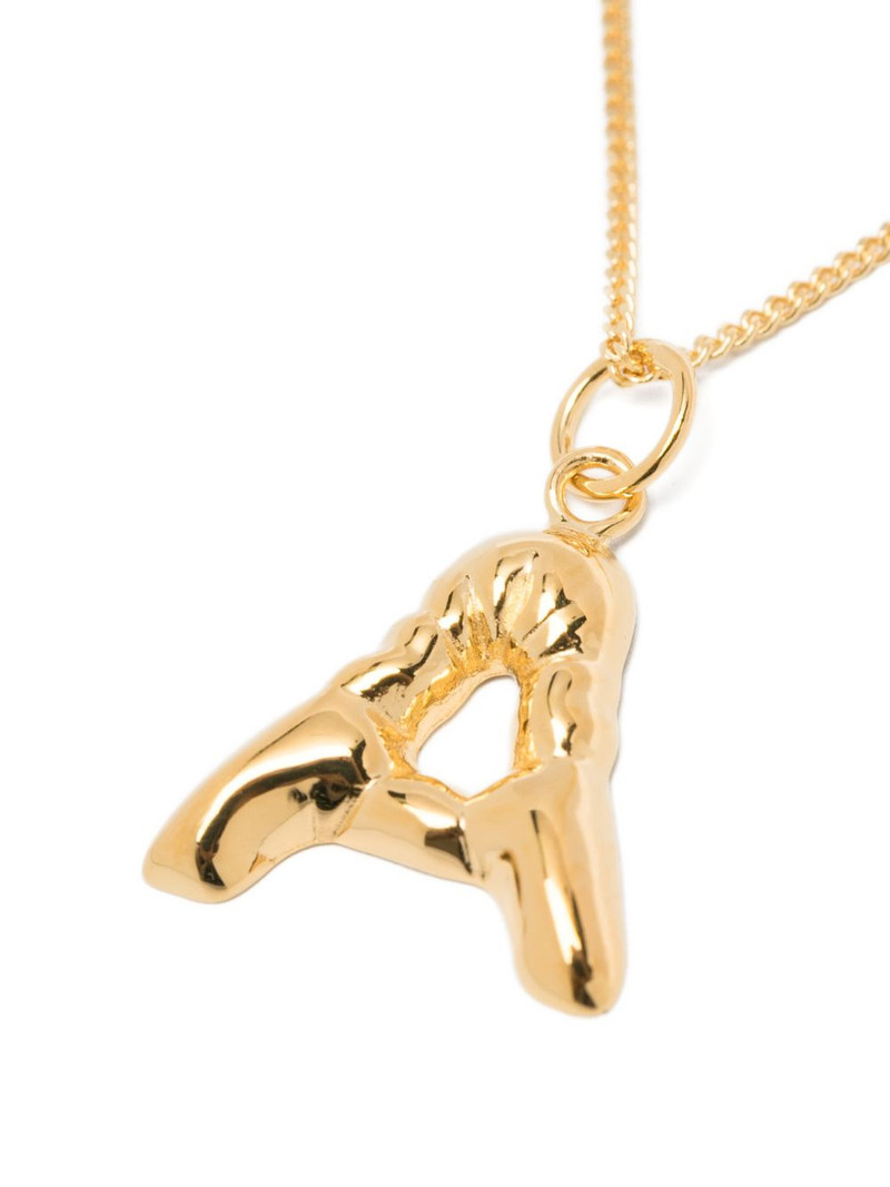 A-initial charm necklace 3