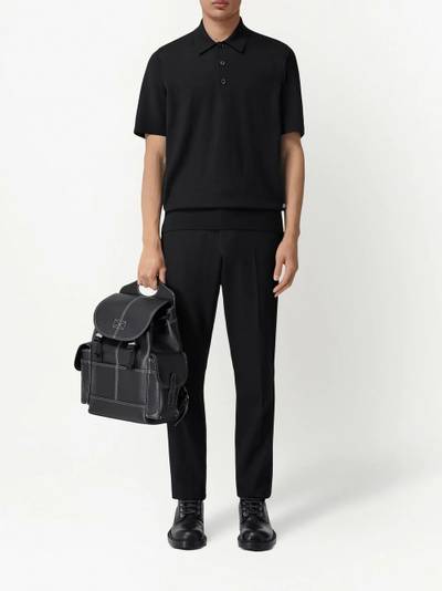 Burberry monogram-motif polo shirt outlook