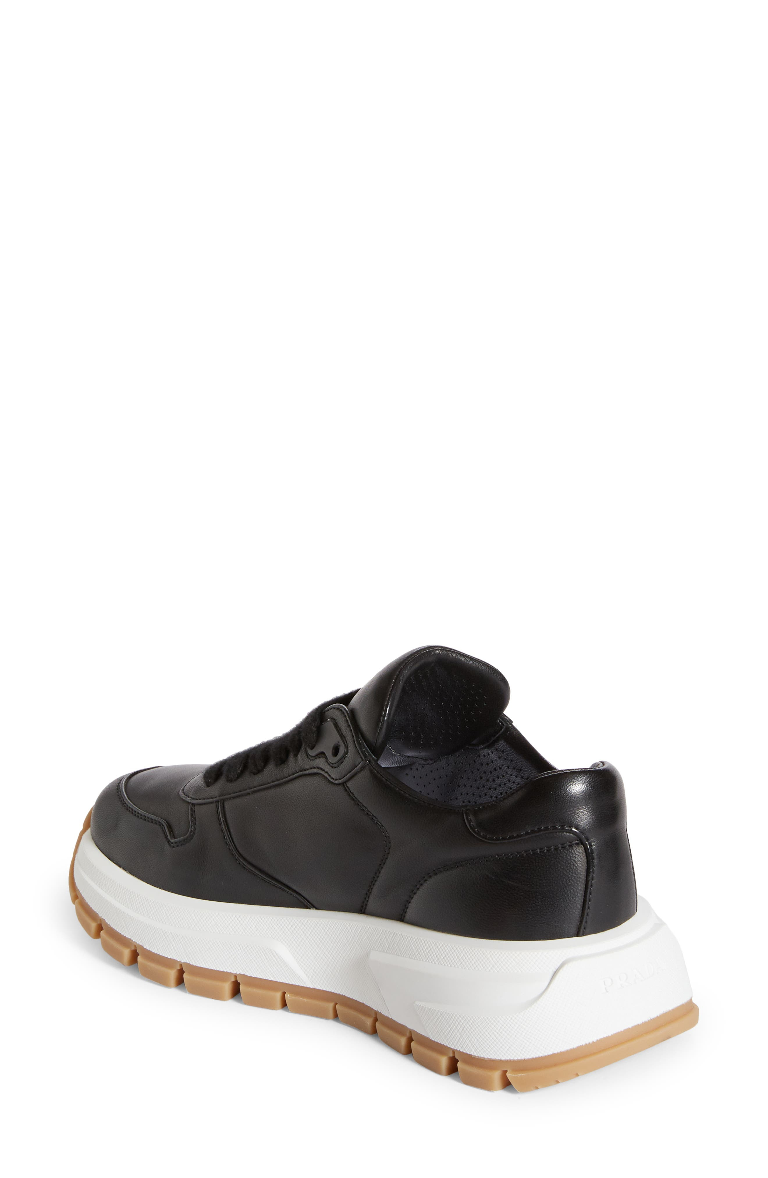 Triangle Logo Lace-Up Sneaker - 2