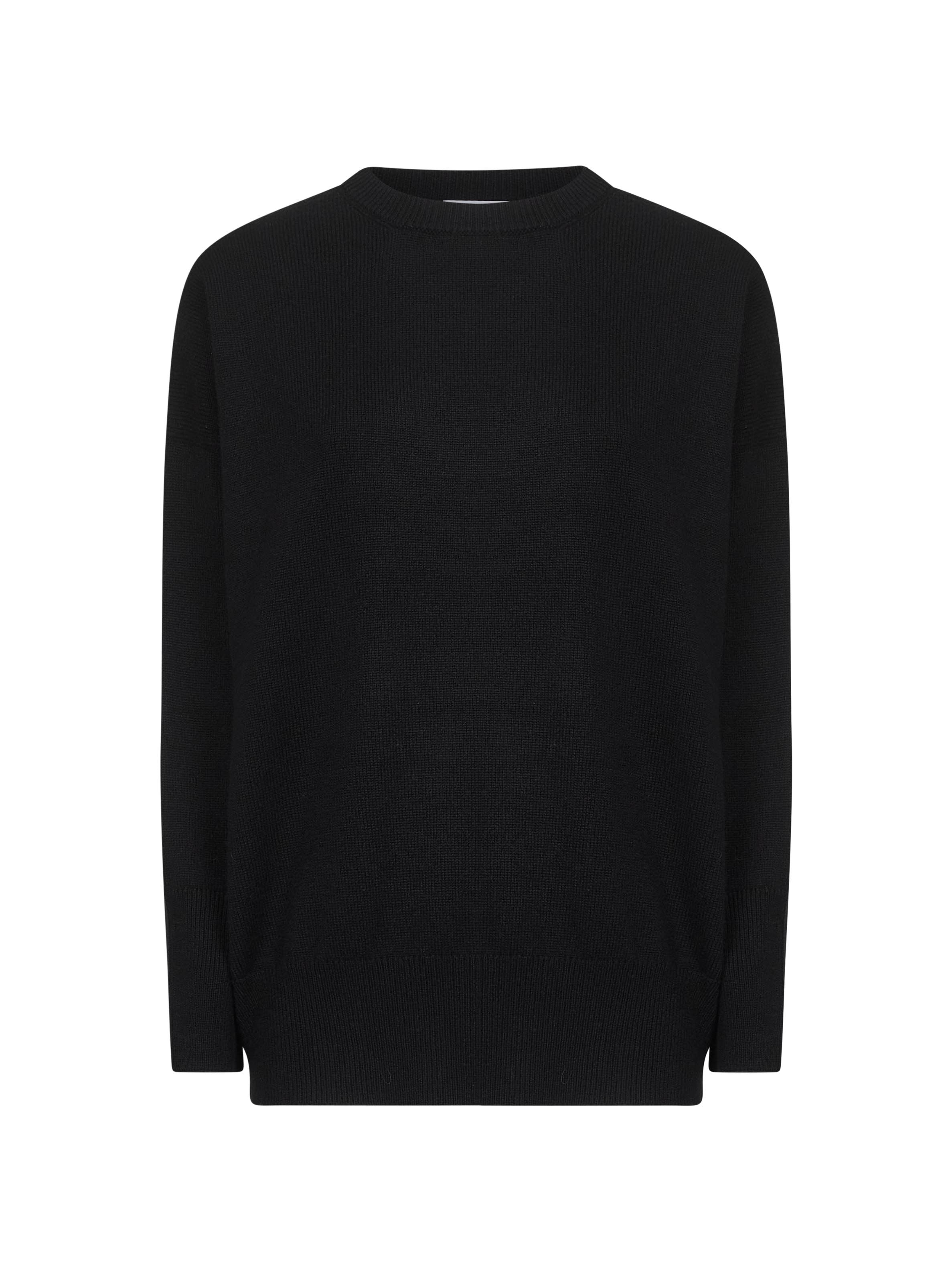 Brunello Cucinelli Women Black Cashmere Sweater With Monili - 1