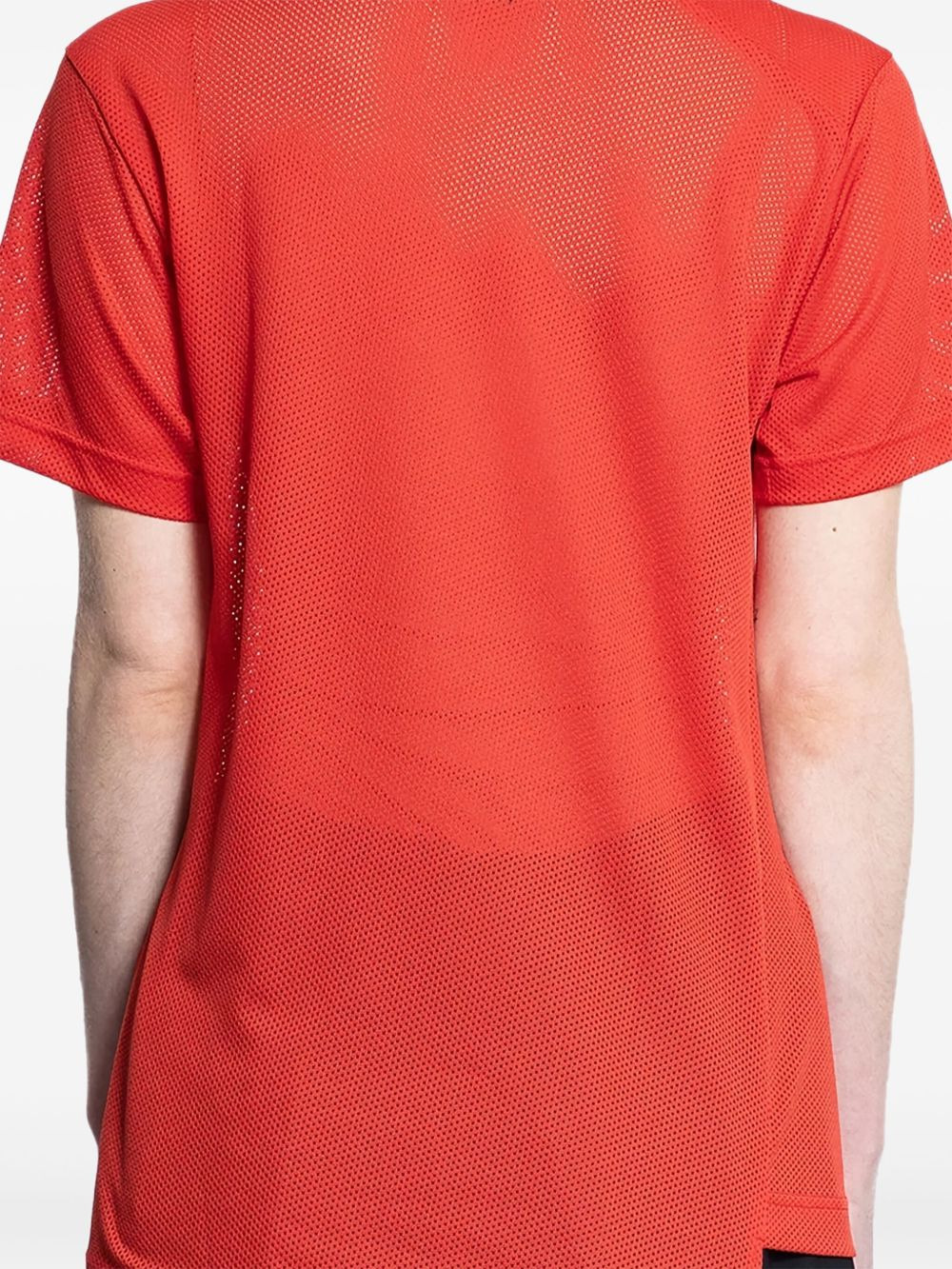 asymmetric mesh T-shirt - 3