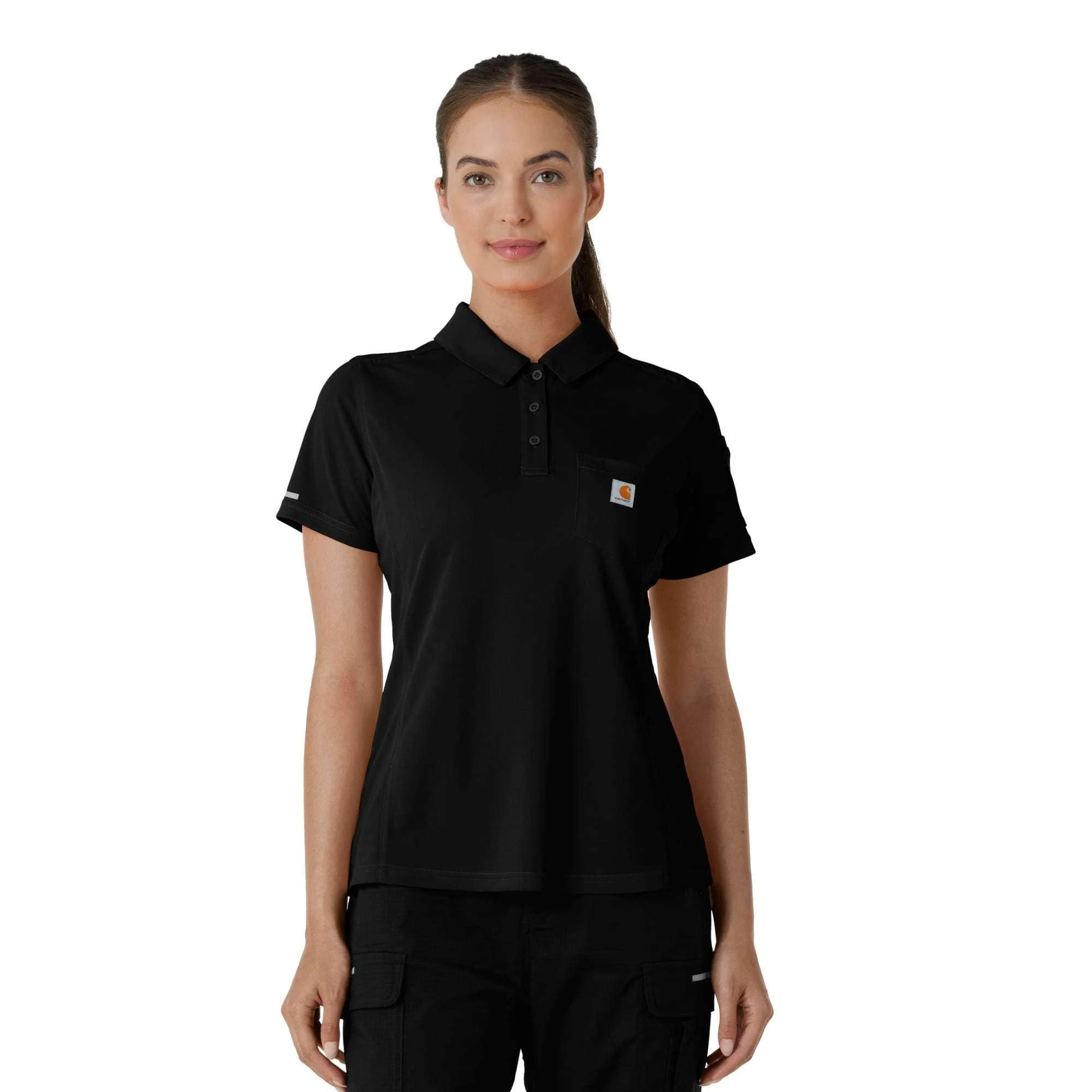Women's Rugged Flex® RSCU Lightweight Short Sleeve Polo Scrub Top - 1
