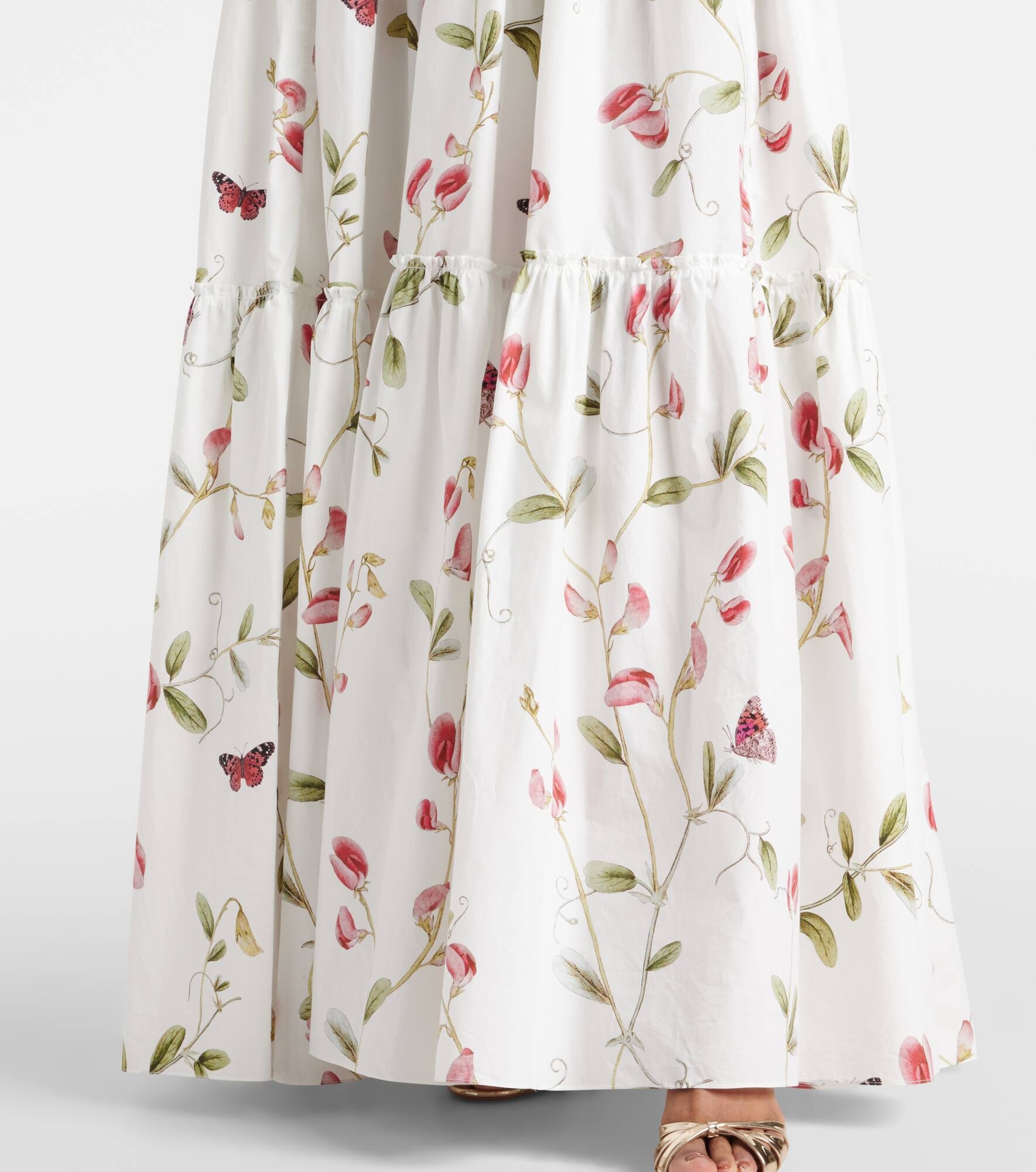 Floral cotton maxi dress - 6