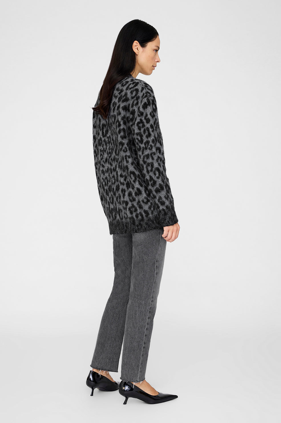 Banks Cardigan - Grey Leopard - 3