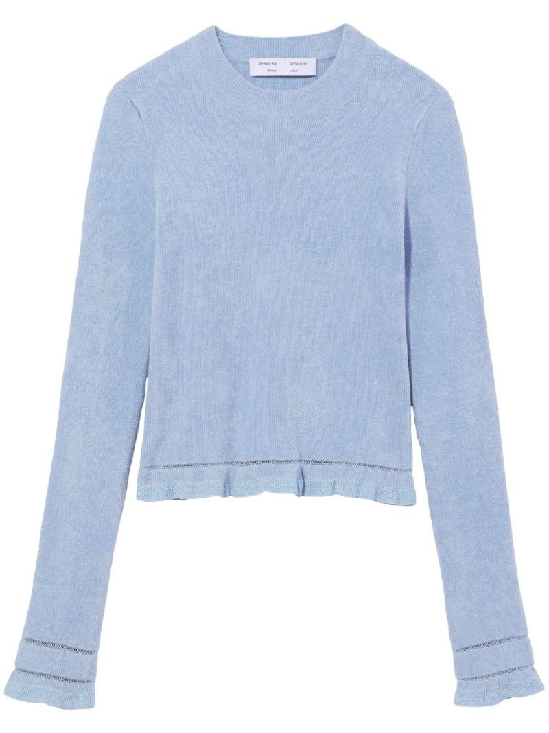 cropped chenille jumper - 1