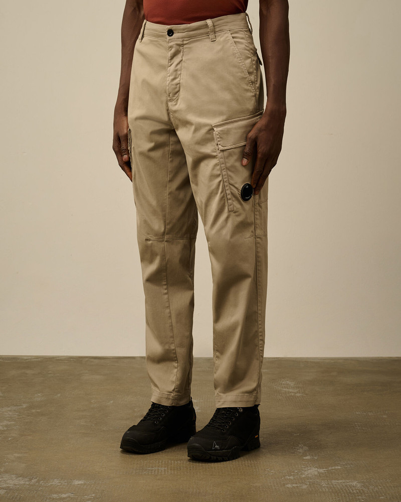 Stretch Sateen Loose Cargo Pants 3