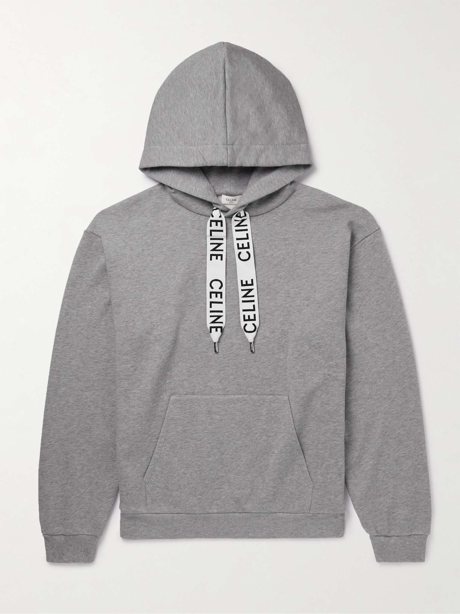 Logo-Detailed Cotton-Jersey Hoodie - 1