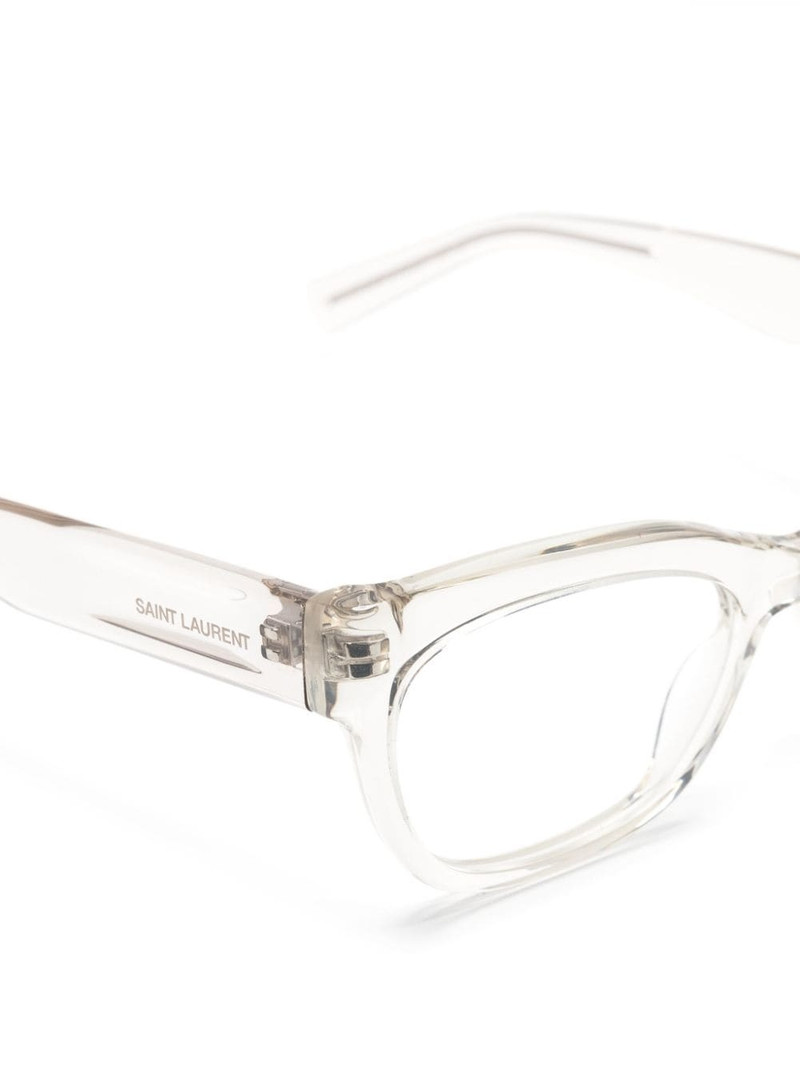 logo-engraved square-frame glasses 3