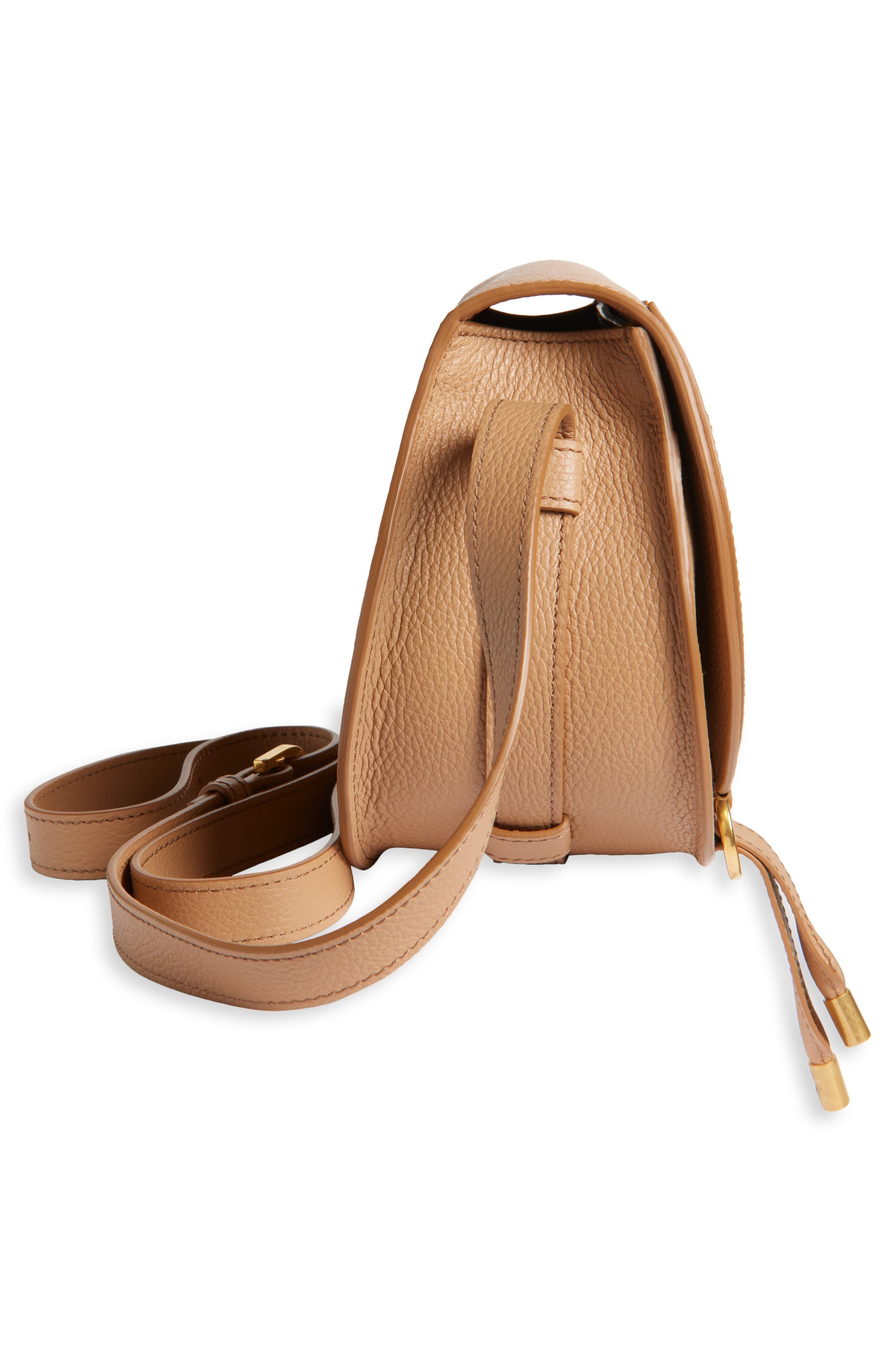 Chloé Small Marcie Leather Crossbody Bag in 26X Light Tan at Nordstrom - 5