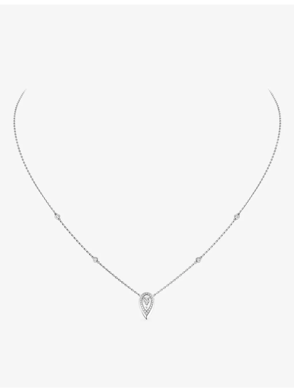 Fiery Gold and 0.10ct Diamond Necklace - 1