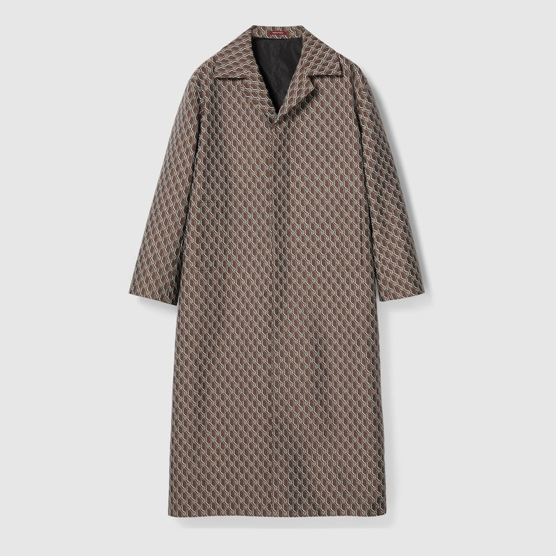 GG nylon jacquard coat 1