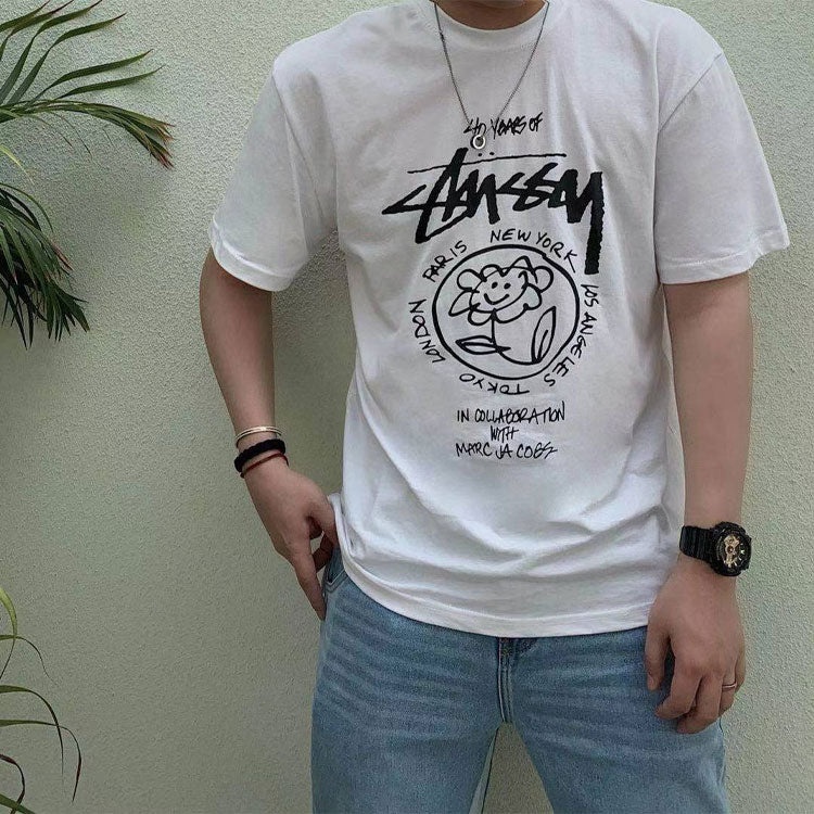 Stussy x Marc Jacobs 40 Anniversary Crossover Classic Short Sleeve Unisex White 3903638 - 4