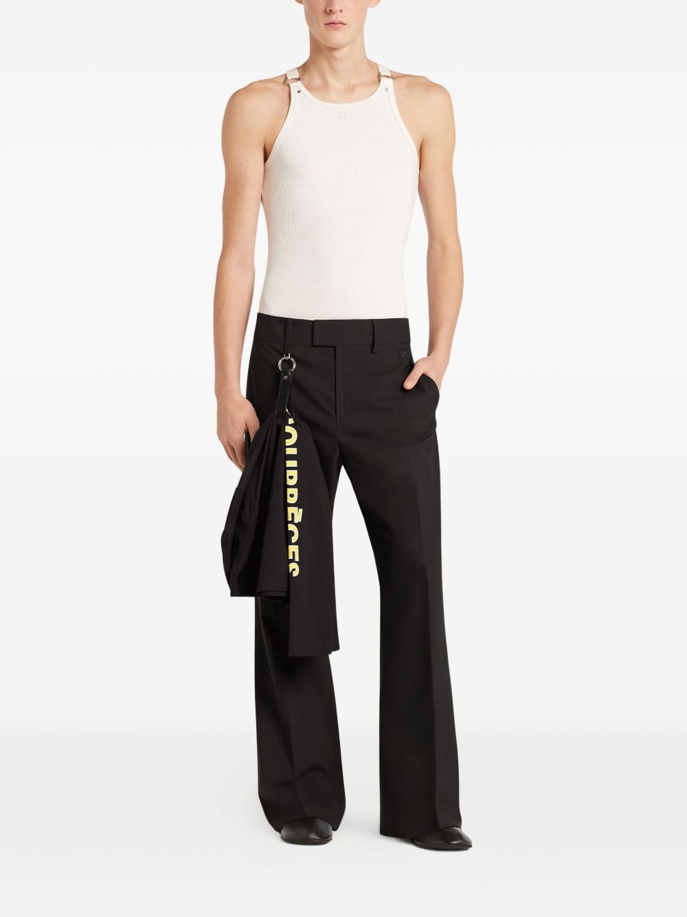 buckle-detail sleeveless top - 2
