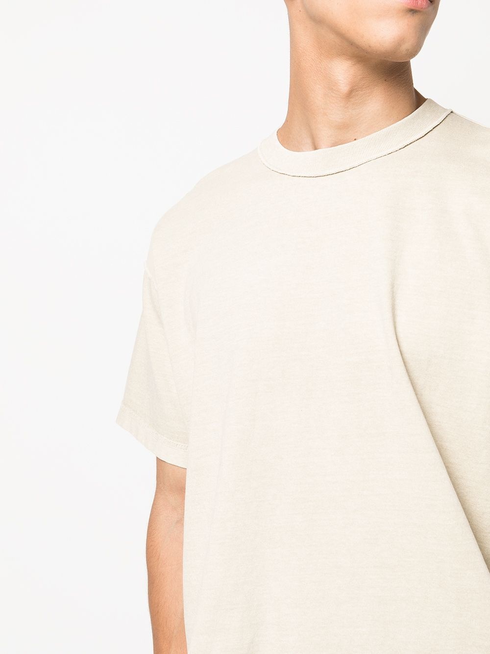 reverse cropped cotton T-shirt - 5