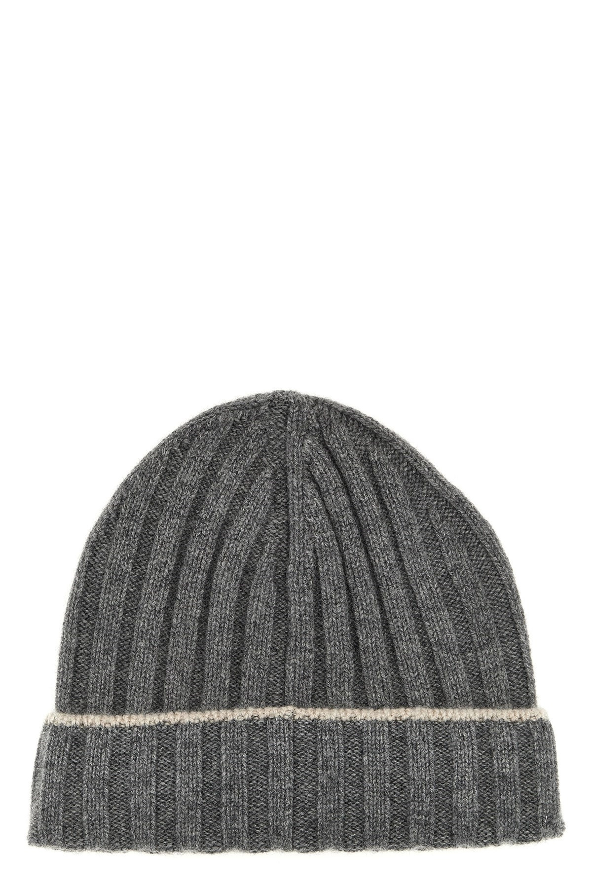 Contrast line beanie - 1