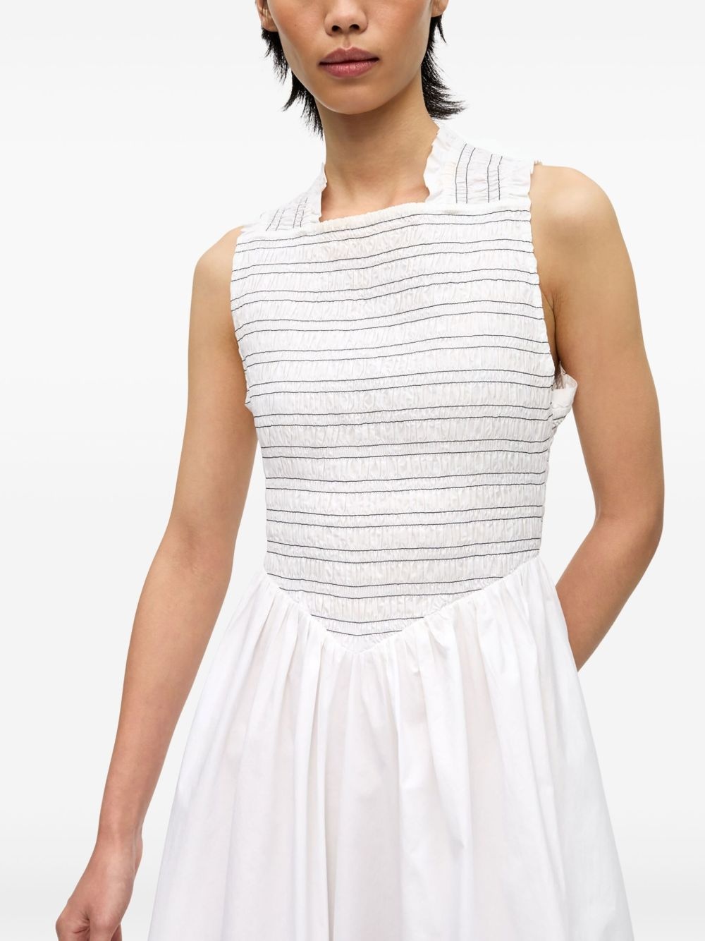 square-neck midi dress - 5