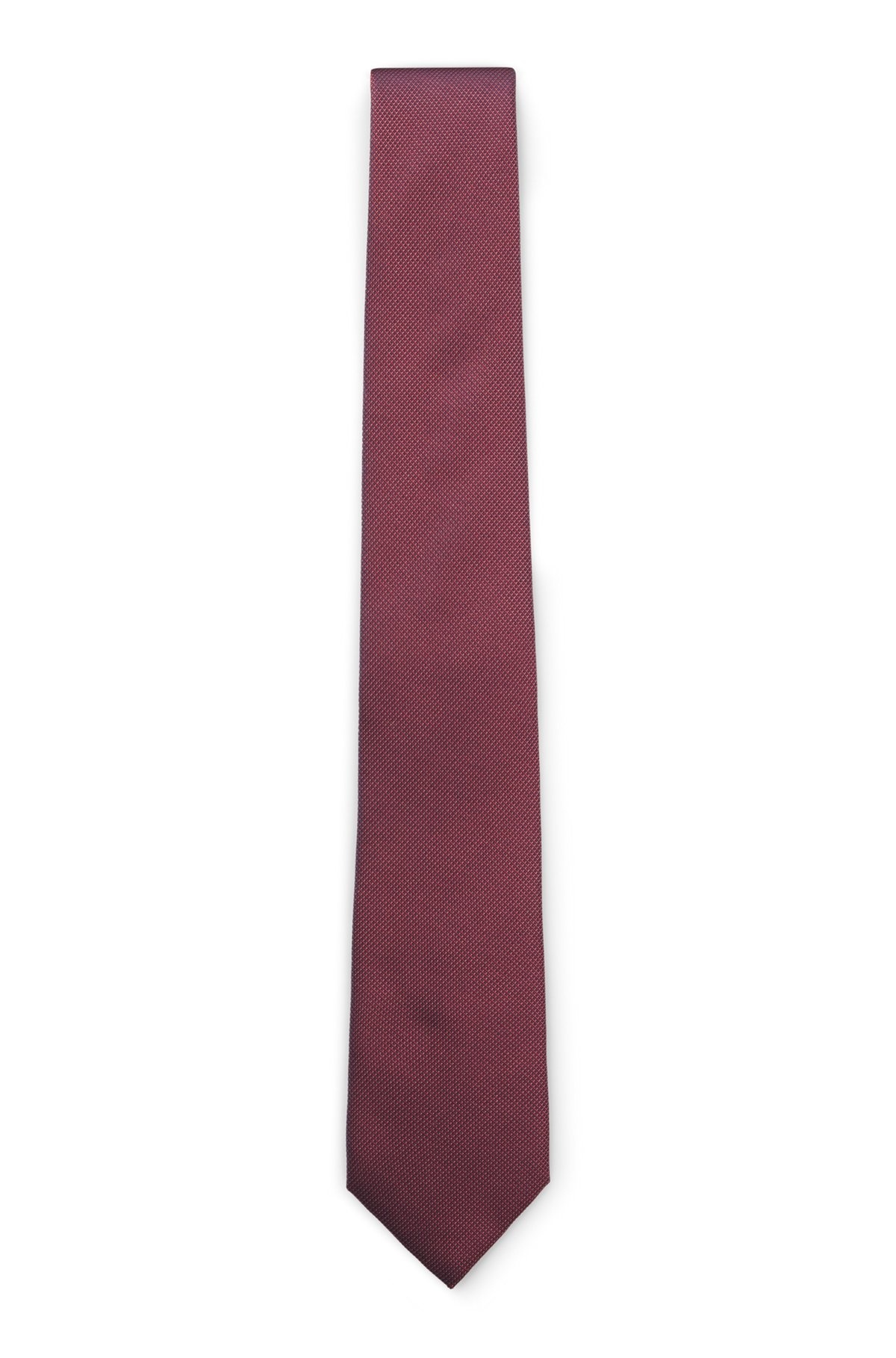 SILK-BLEND TIE WITH JACQUARD MICRO PATTERN - 1