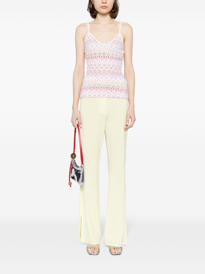 Missoni V-neck lace tank top outlook